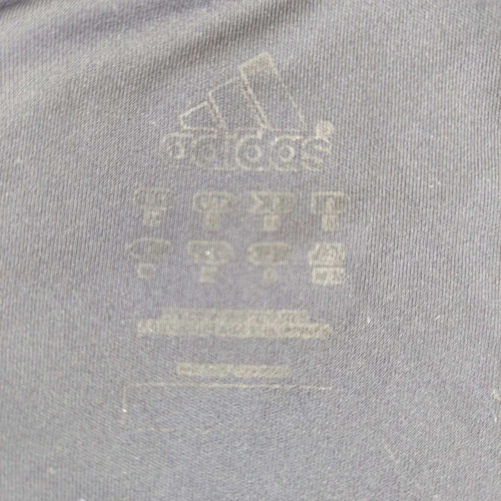 Adidas 1/4 Zip Pullover Men Medium Navy Blue Long Sleeve Mesh Panels Athletic